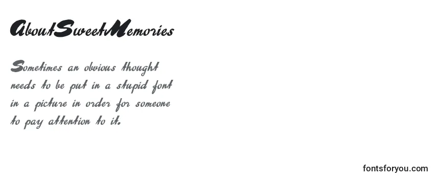 AboutSweetMemories (87255) Font