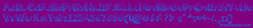 fuente SketchesFont – Fuentes Azules Sobre Fondo Morado