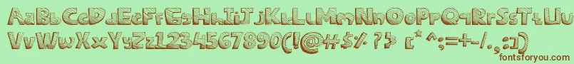 SketchesFont Font – Brown Fonts on Green Background
