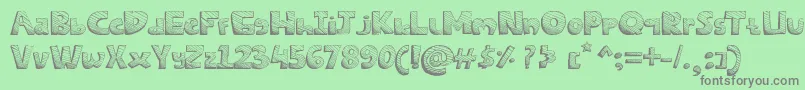 SketchesFont Font – Gray Fonts on Green Background