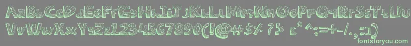 SketchesFont Font – Green Fonts on Gray Background