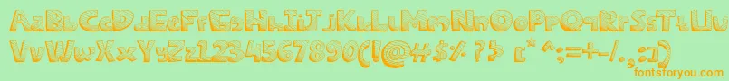 More about SketchesFont Font SketchesFont Font – Orange Fonts on Green Background