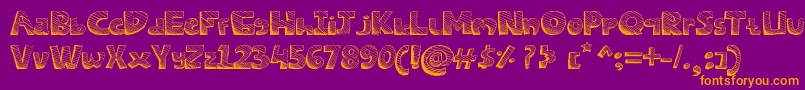 Police SketchesFont – polices orange sur fond violet