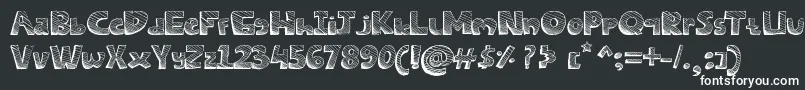 Czcionka SketchesFont – białe czcionki