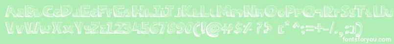 SketchesFont Font – White Fonts on Green Background