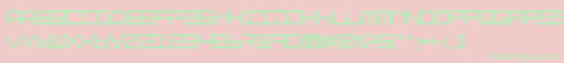 Blockface Font – Green Fonts on Pink Background