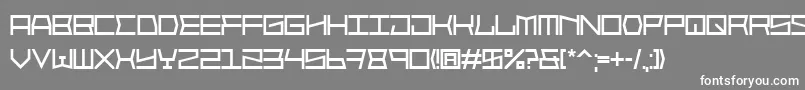 フォントBlockface – 灰色の背景に白い文字