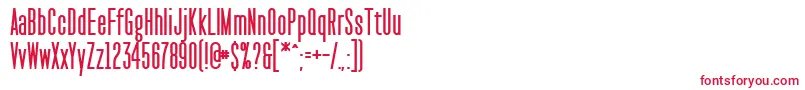 PaktCondensedBold-fontti – punaiset fontit