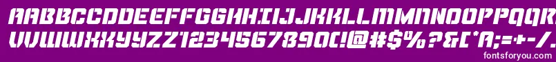 Thundertrooperexpandital Font – White Fonts on Purple Background