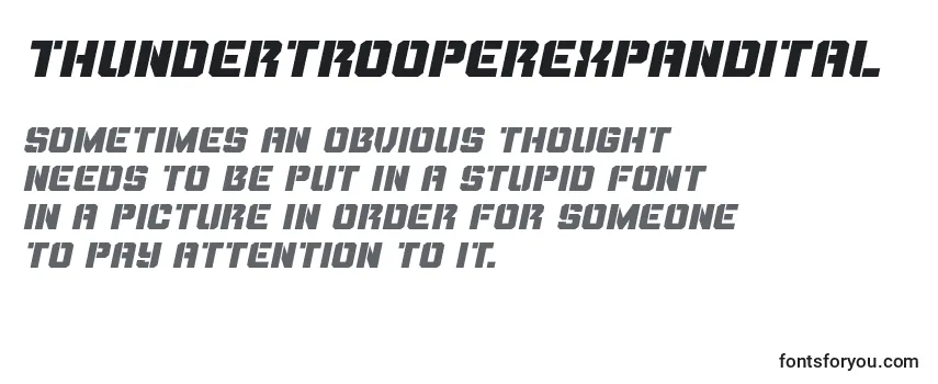 Thundertrooperexpandital Font