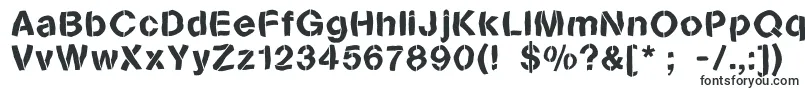 Sanstencilbend-fontti – Alkavat S:lla olevat fontit