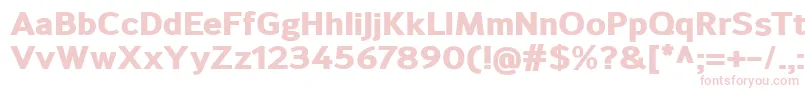 SavileHeavy Font – Pink Fonts on White Background