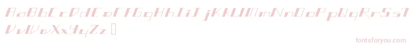 Weitere Informationen zur Slantgeo-Schriftart Slantgeo-Schriftart – Rosa Schriften auf weißem Hintergrund
