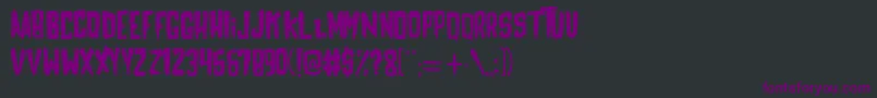 MayhemRegular Font – Purple Fonts on Black Background