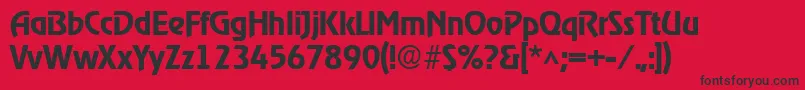 RevelMedium Font – Black Fonts on Red Background