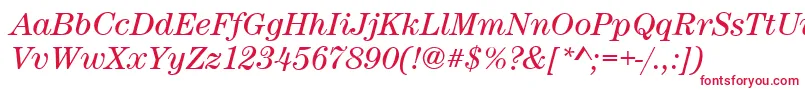 CenturynovaBookitalic Font – Red Fonts