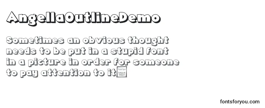 AngellaOutlineDemo Font