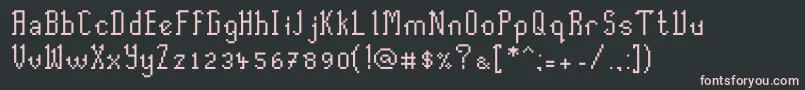 Шрифт Haversham – розовые шрифты на чёрном фоне