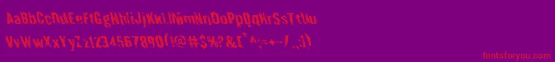 More about Quarrystoneleft Font Quarrystoneleft Font – Red Fonts on Purple Background