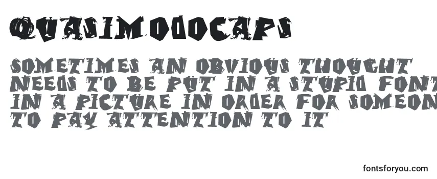 Review of the Quasimodocaps Font