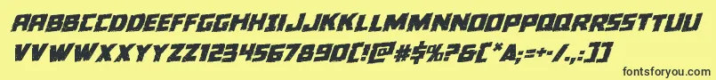 Colossusrotal Font – Black Fonts on Yellow Background