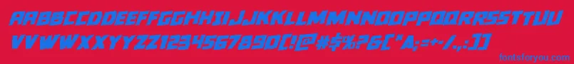 Colossusrotal Font – Blue Fonts on Red Background