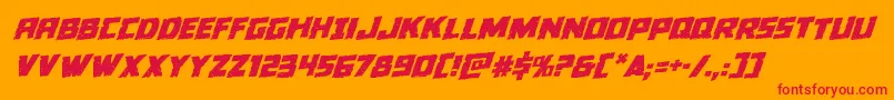 Colossusrotal Font – Red Fonts on Orange Background