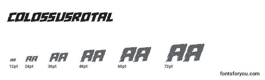 Tamaños de fuente Colossusrotal