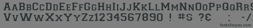 フォントCollegiateinsideflf – 黒い文字の灰色の背景