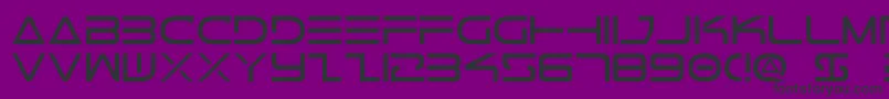 Tele2 Font – Black Fonts on Purple Background