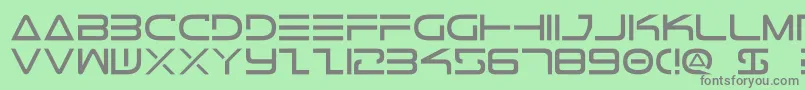 Tele2 Font – Gray Fonts on Green Background