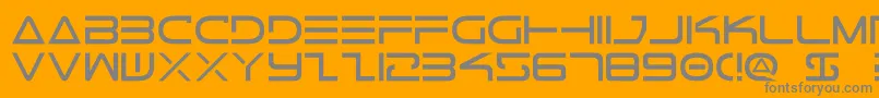 Tele2 Font – Gray Fonts on Orange Background