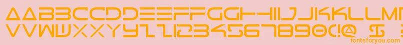 Tele2 Font – Orange Fonts on Pink Background