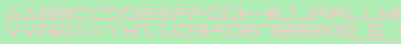 Tele2 Font – Pink Fonts on Green Background