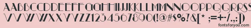 Raconteurnf Font – Black Fonts on Pink Background