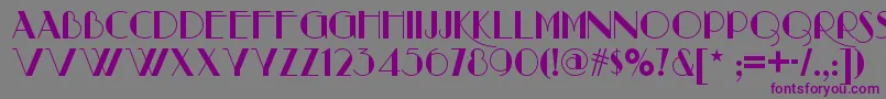 Raconteurnf Font – Purple Fonts on Gray Background