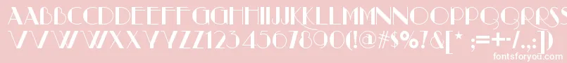 Raconteurnf Font – White Fonts on Pink Background