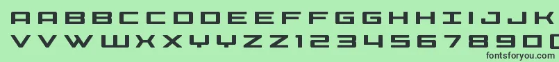 Phoeniciatitle Font – Black Fonts on Green Background