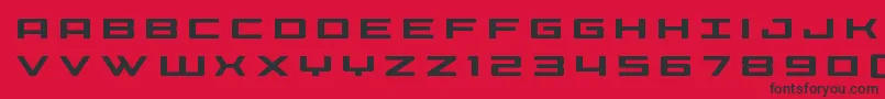 Phoeniciatitle Font – Black Fonts on Red Background