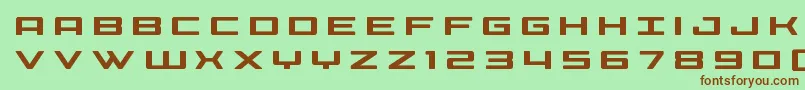 Phoeniciatitle Font – Brown Fonts on Green Background