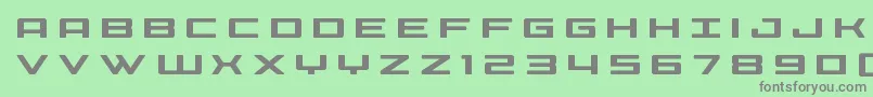 Phoeniciatitle Font – Gray Fonts on Green Background