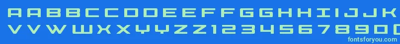 Czcionka Phoeniciatitle – zielone czcionki na niebieskim tle