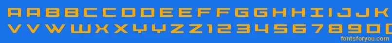Phoeniciatitle Font – Orange Fonts on Blue Background