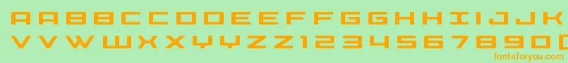 Police Phoeniciatitle – polices orange sur fond vert