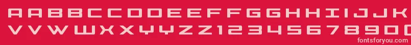 Phoeniciatitle Font – Pink Fonts on Red Background