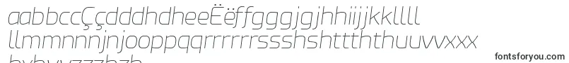 EsphimereThinItalic-Schriftart – nyanja Schriften
