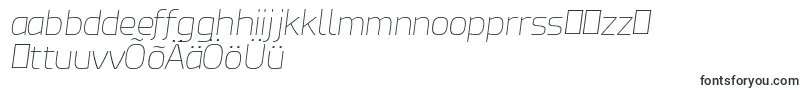 Fonte EsphimereThinItalic – fontes estonianas