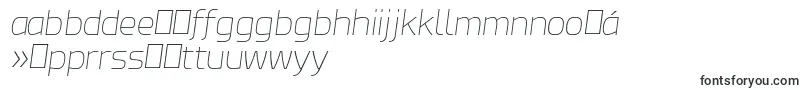 EsphimereThinItalic-fontti – joruban fontit