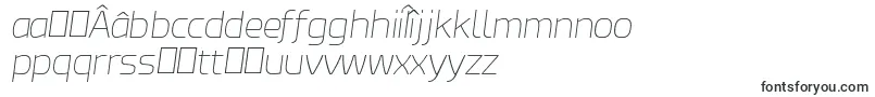 Шрифт EsphimereThinItalic – румынские шрифты