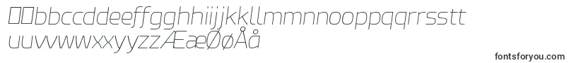 EsphimereThinItalic-fontti – tanskankieliset fontit